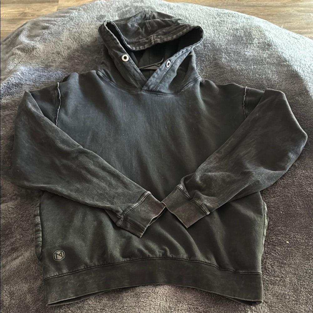 MODAFIVE Hoodie - Washed Black Hooded - Size L